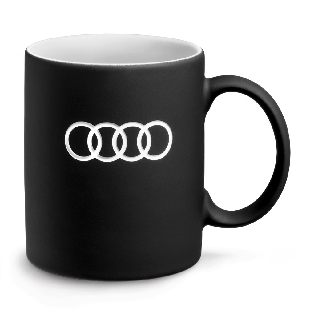 Audi 4 karika bögre, fekete