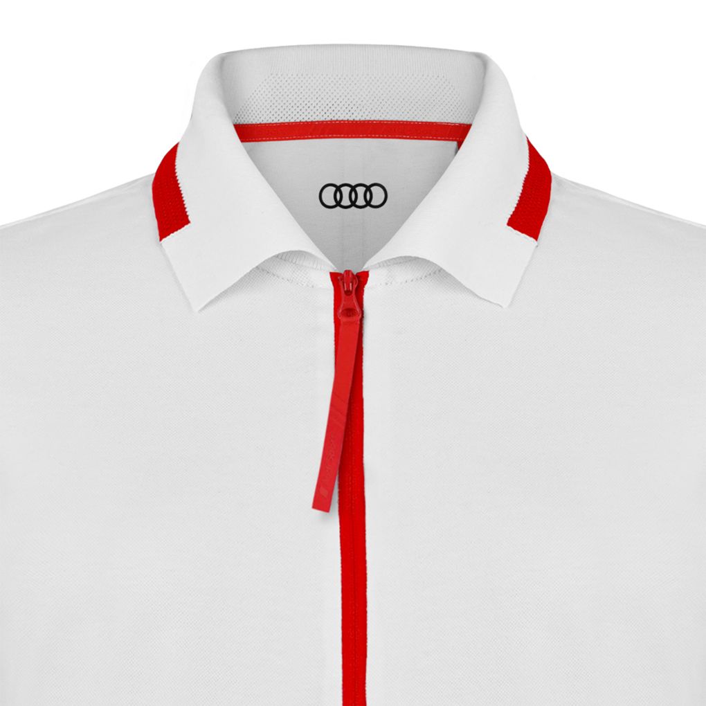 Audi Sport női teniszpóló, fehér