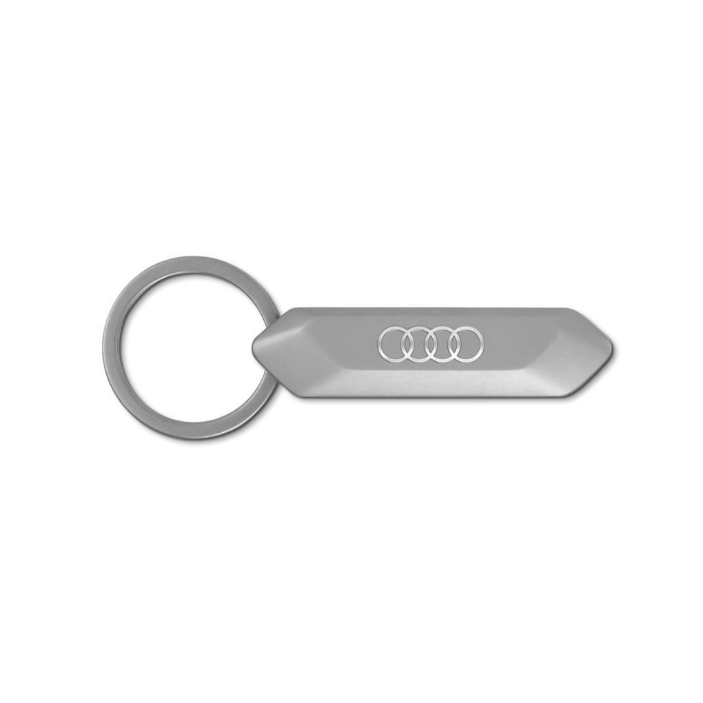 Audi 4 karika rozsdamentes acél kulcstartó
