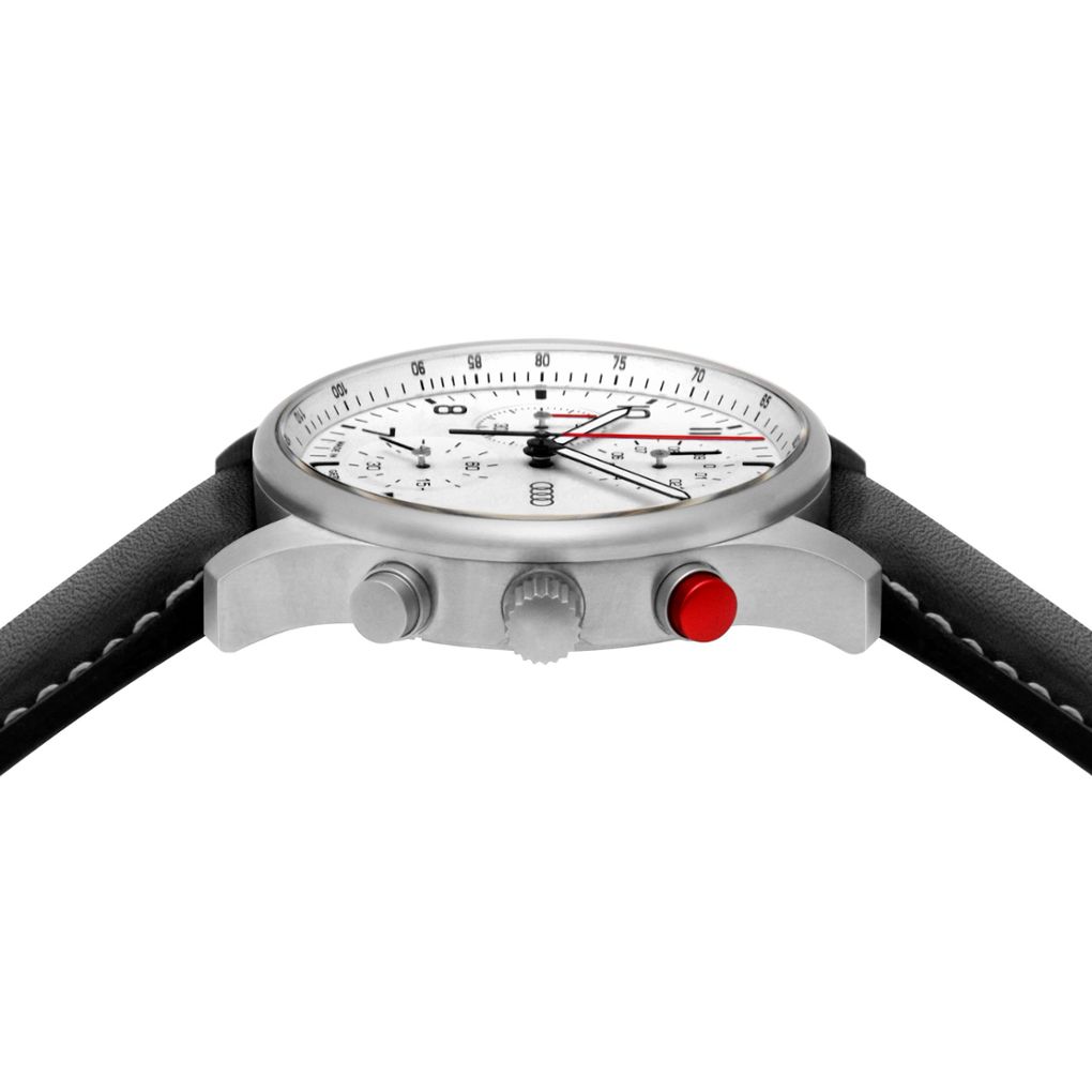 Audi férfi chronograph, ezüst/fehér