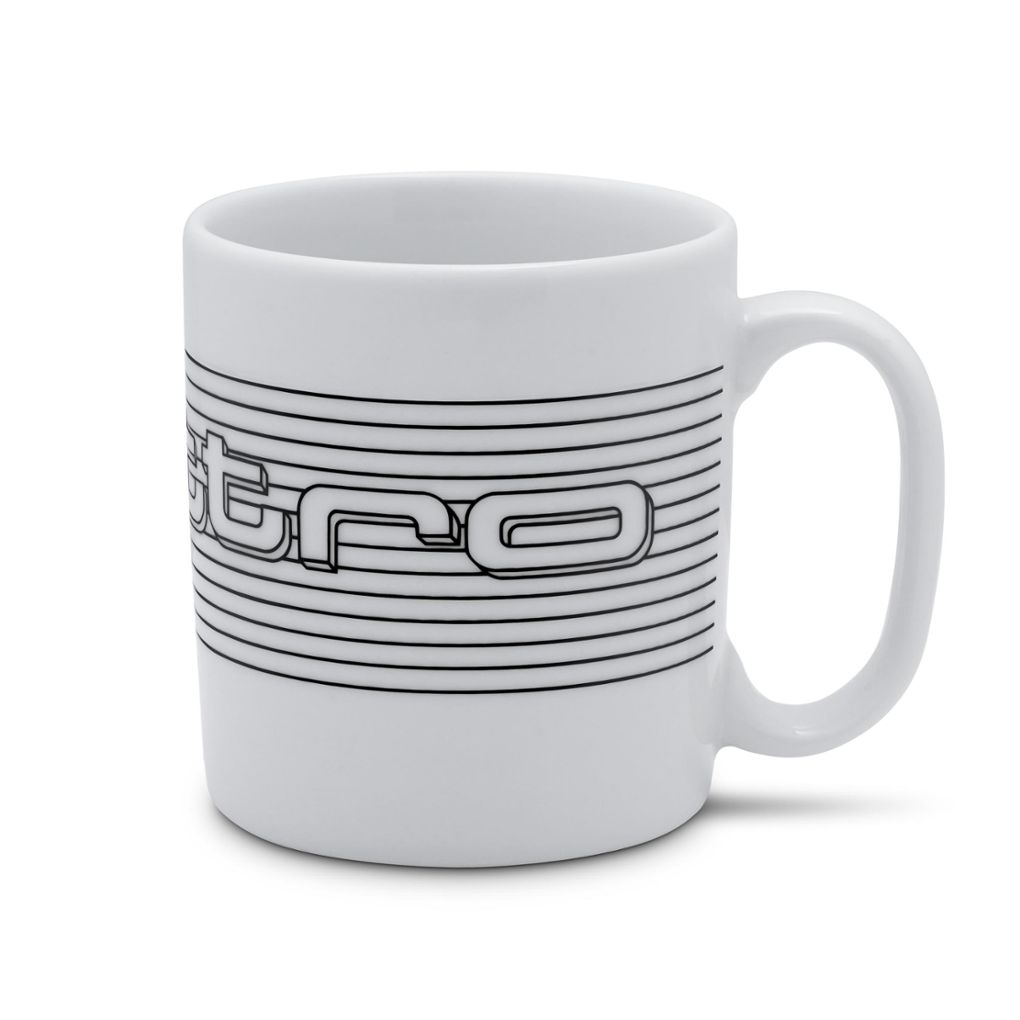 Audi quattro bögre, fehér
