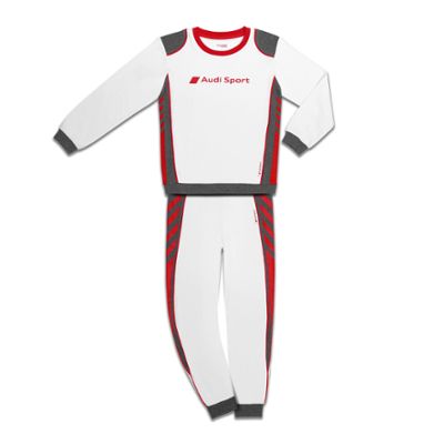 Audi Sport Racing gyermek pizsama, fehér