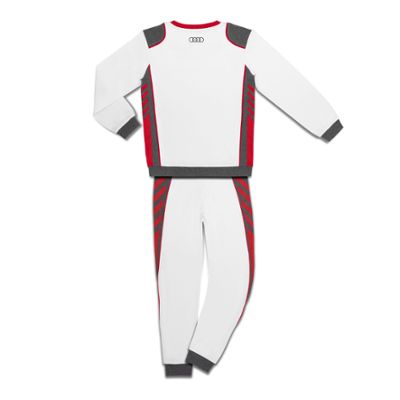 Audi Sport Racing gyermek pizsama, fehér