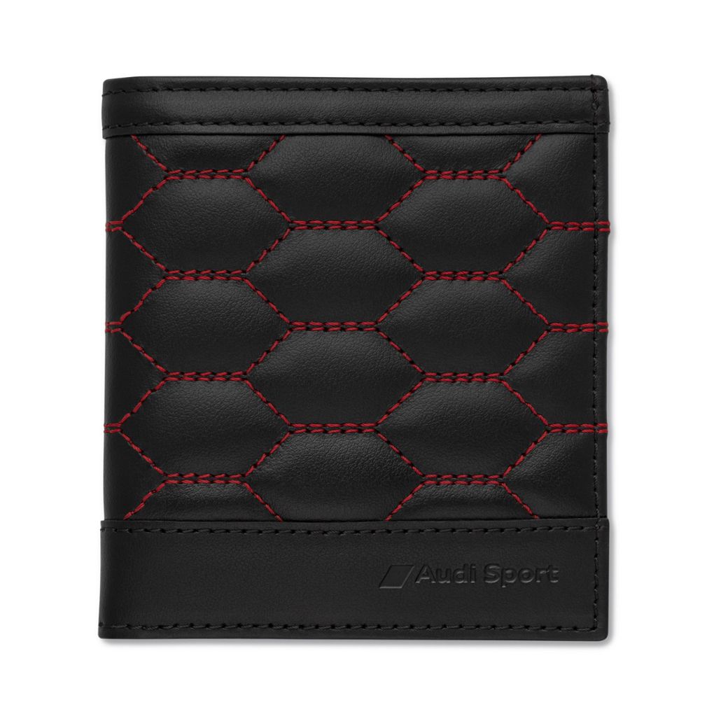 Audi Sport férfi minipénztárca, fekete/piros