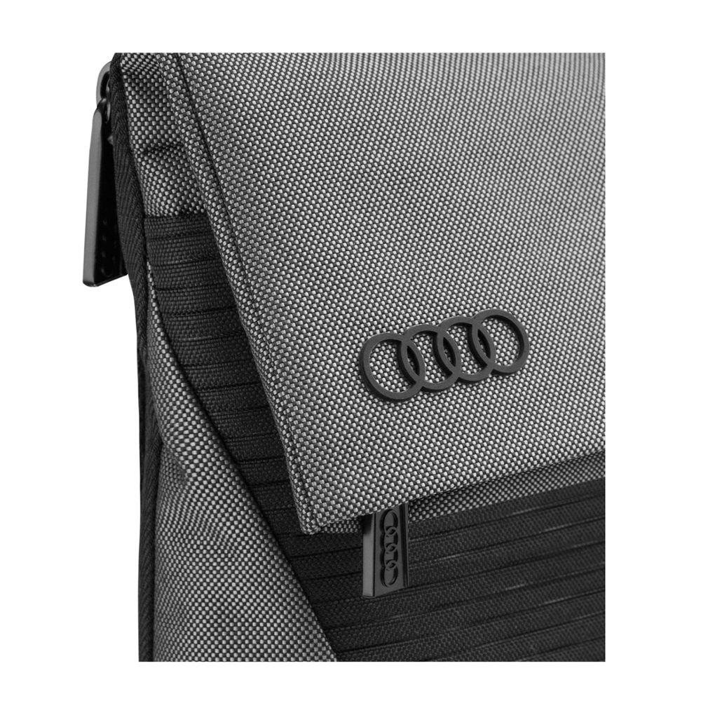 Audi válltáska, fekete/szürke