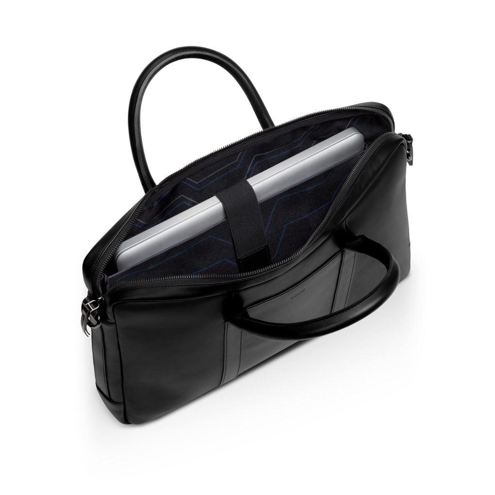 Audi bőr business táska, fekete