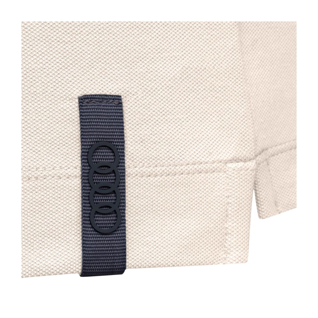 Audi férfi teniszpóló, krémszín