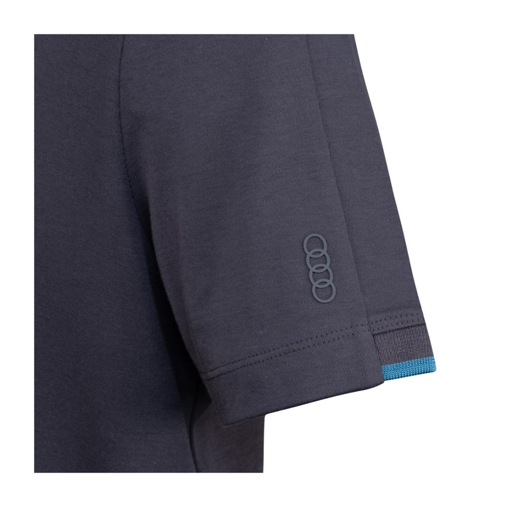Audi férfi teniszpóló, sötétszürke