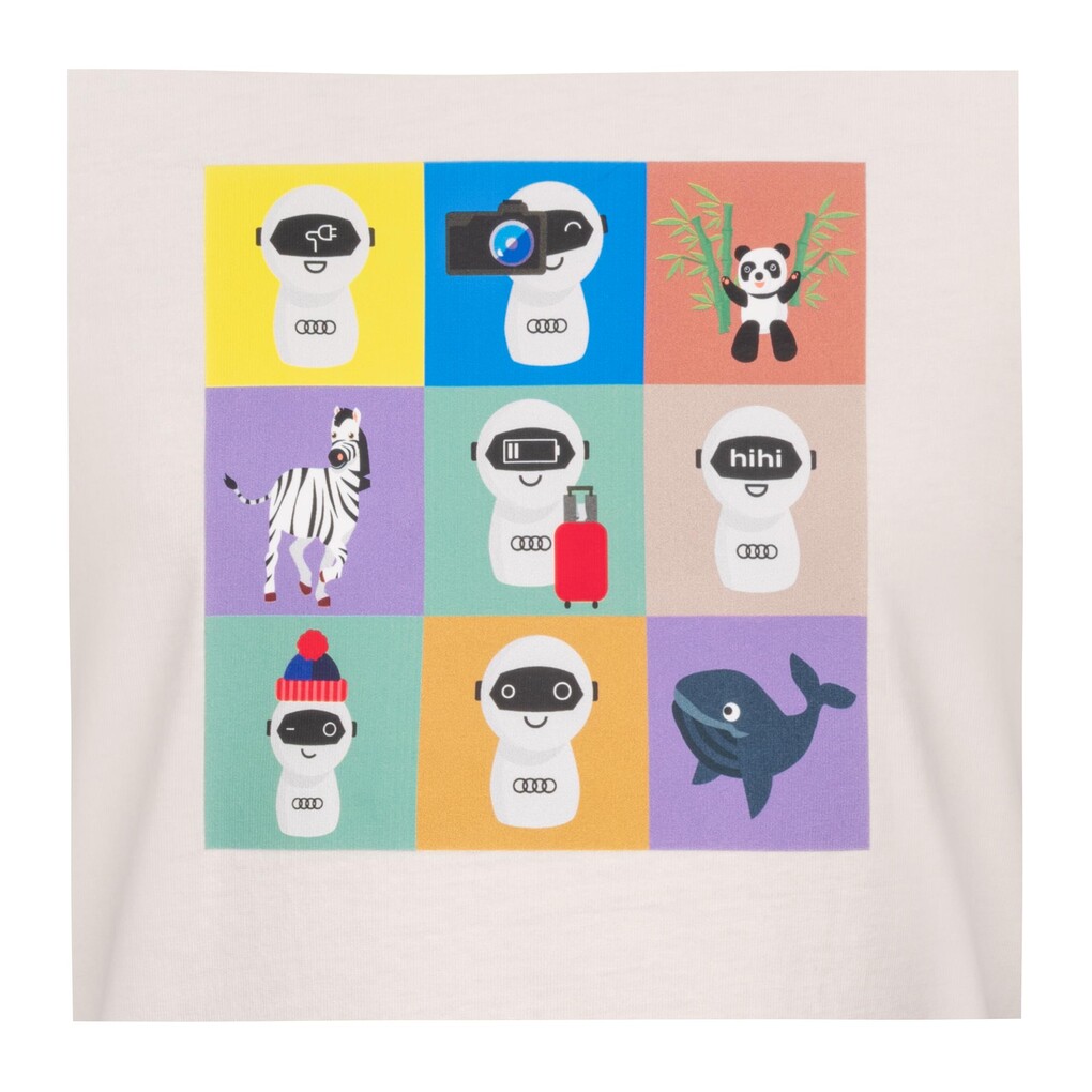 Audi ADUI gyermek póló, natúrfehér