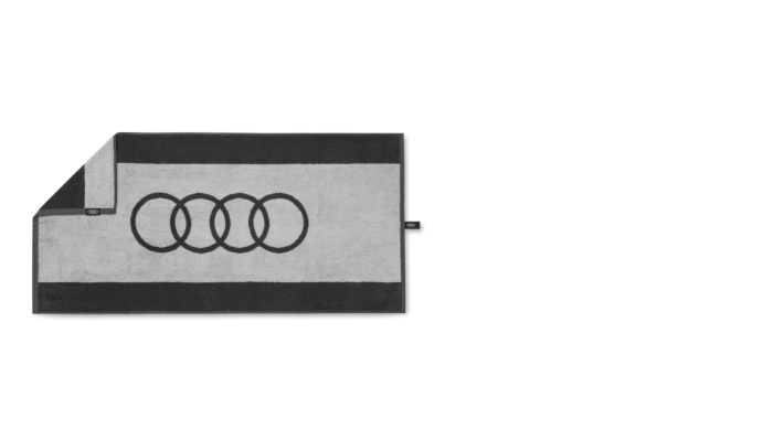 Audi fürdőlepedő, 80x150 cm, sötétszürke