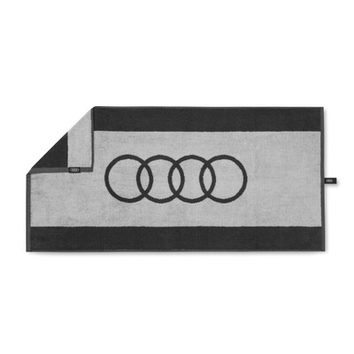 Audi fürdőlepedő, 80x150 cm, sötétszürke