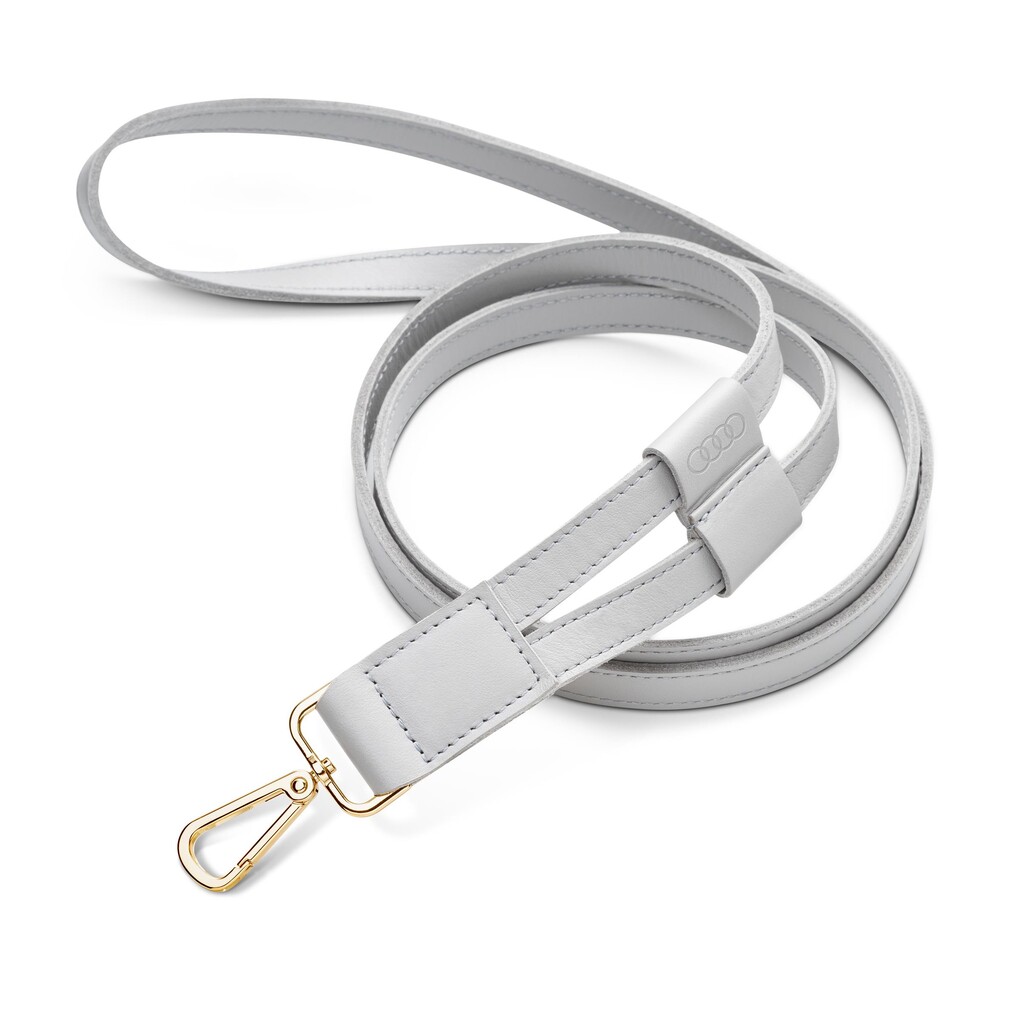 Audi női bőr pánt, szürke