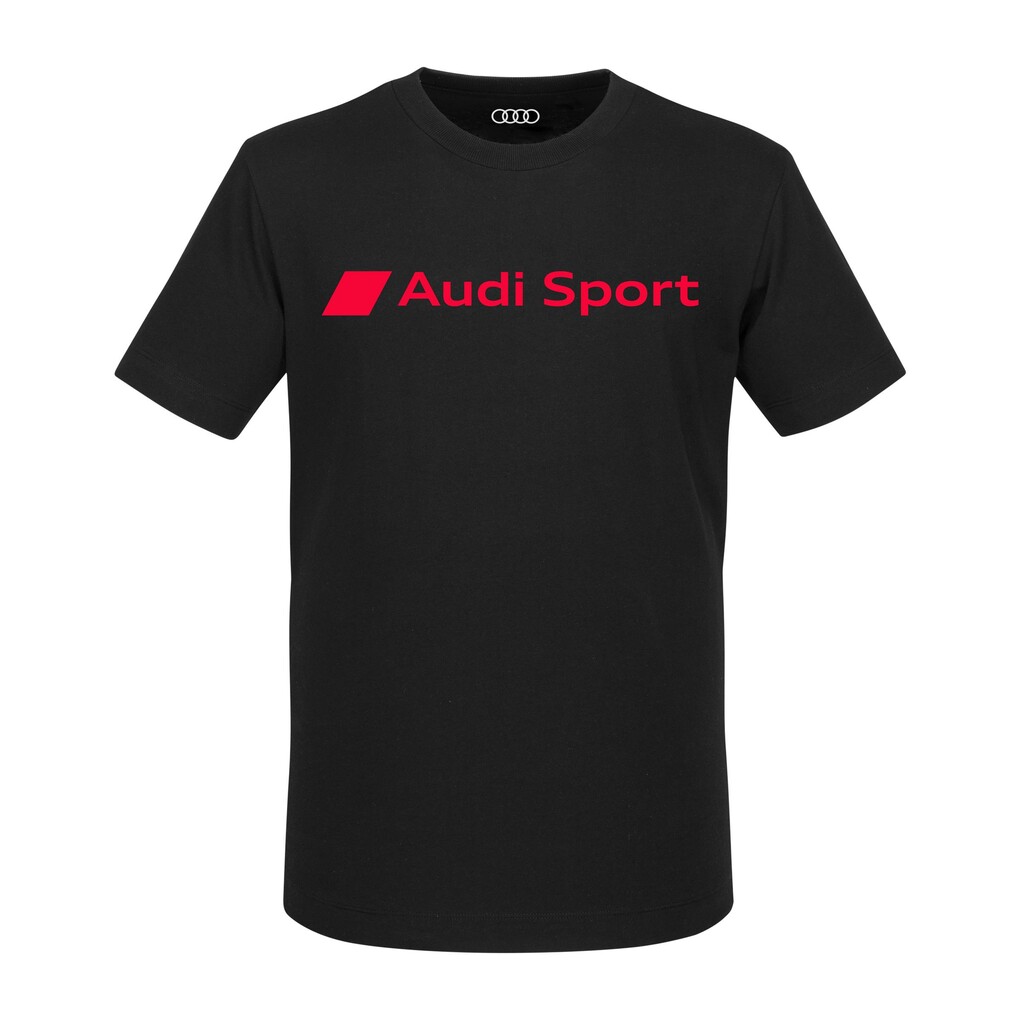 Audi Sport férfi póló, fekete