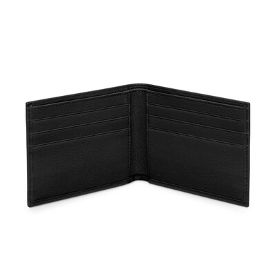 Audi férfi mini bőr pénztárca, fekete