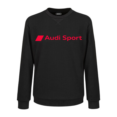 Audi Sport férfi pulóver, fekete