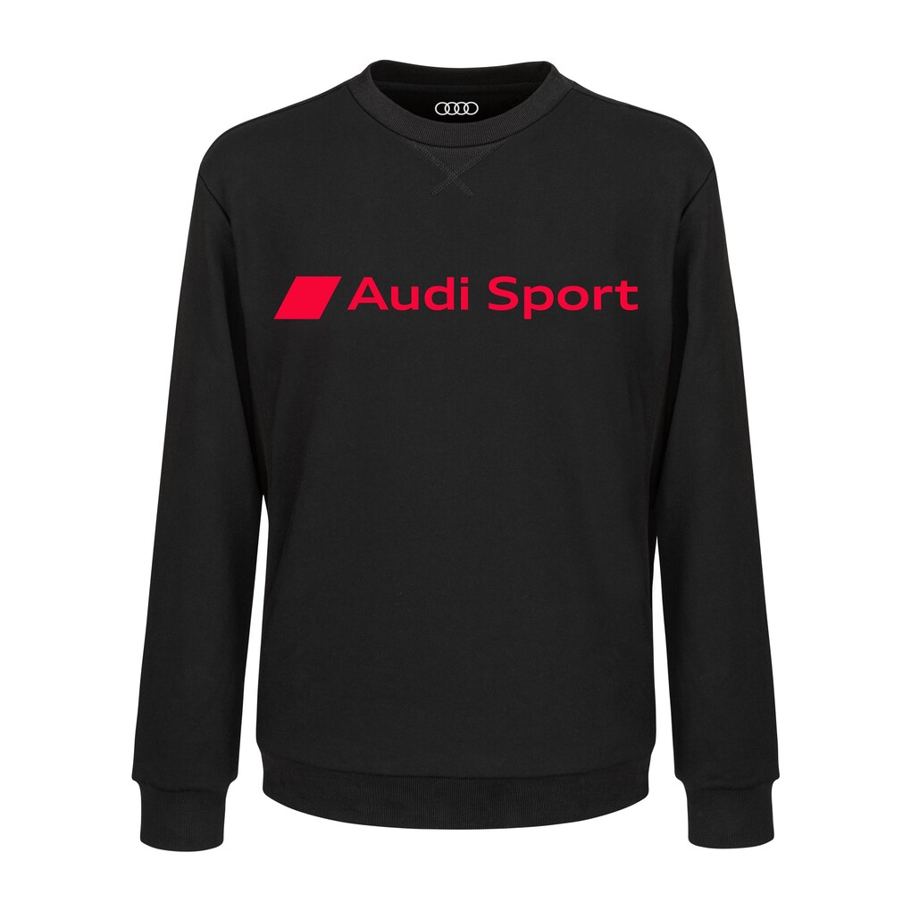 Audi Sport férfi pulóver, fekete