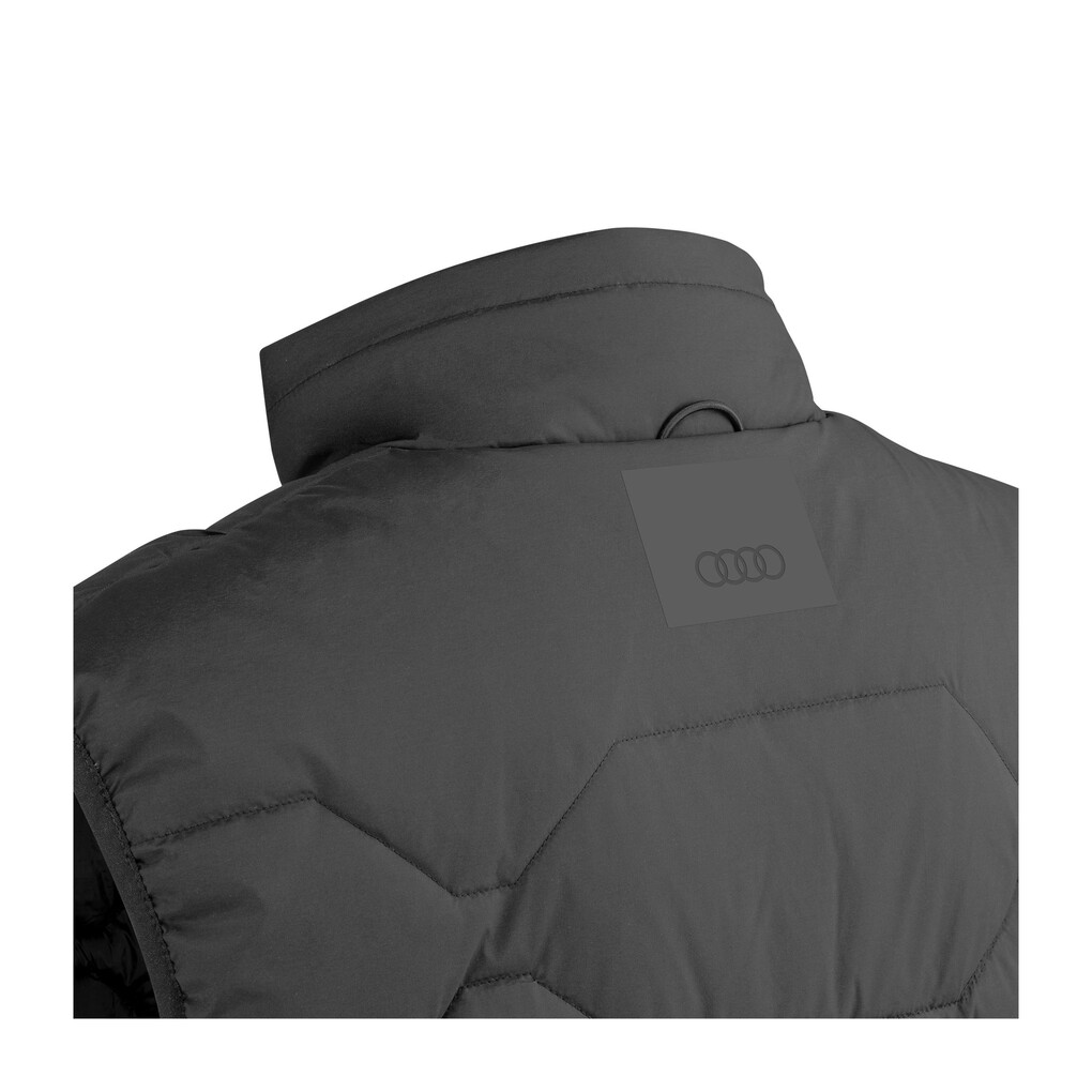 Audi férfi steppelt mellény, fekete