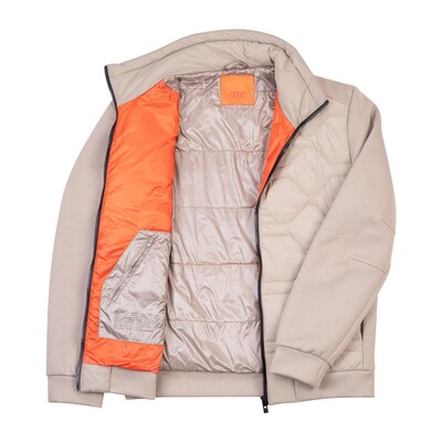 Audi férfi hibrid dzseki, világosbarna