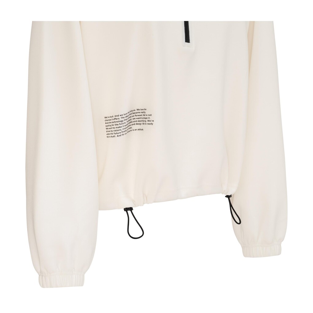 Audi női melegítőfelső, krémszín