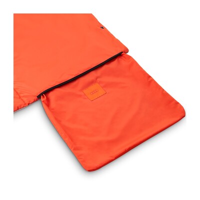 Audi outdoor pléd/poncsó, narancssárga/világosbarna