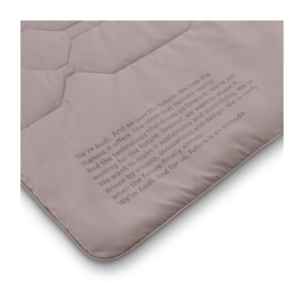 Audi outdoor pléd/poncsó, narancssárga/világosbarna