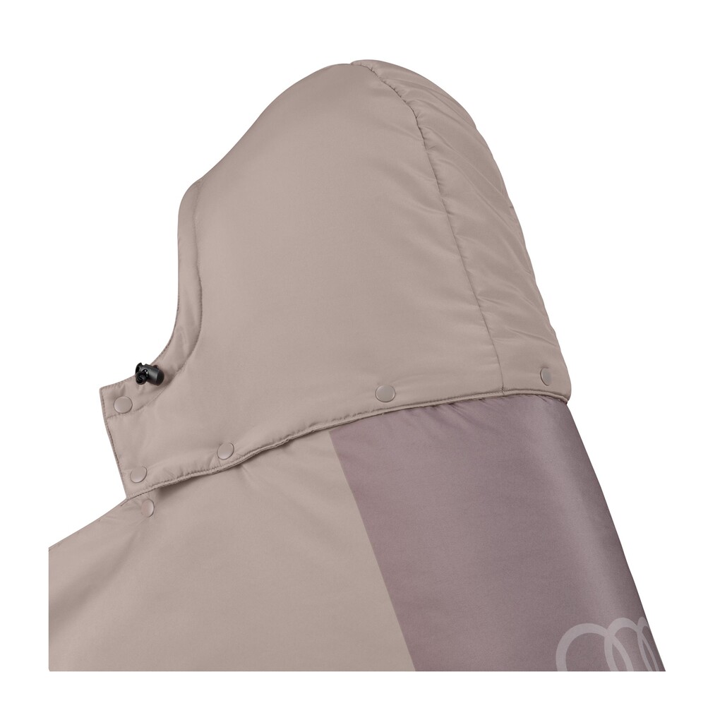 Audi outdoor pléd/poncsó, narancssárga/világosbarna