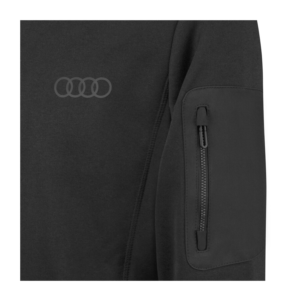 Audi férfi polár felső, fekete