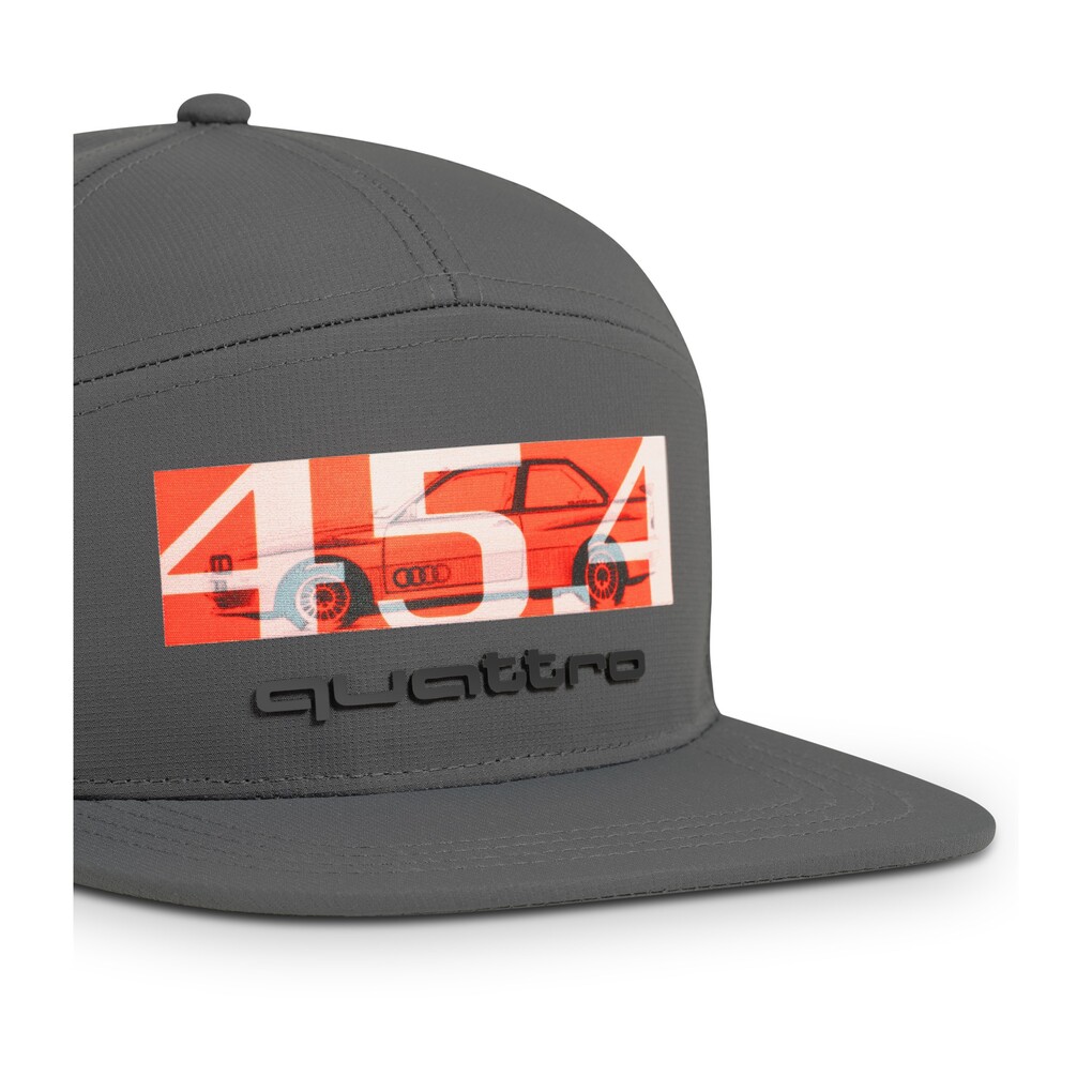 Audi quattro 45.4 snapback sapka, szürke